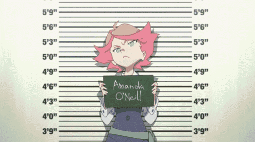 a woman holding a sign that says " amanda o'neill "