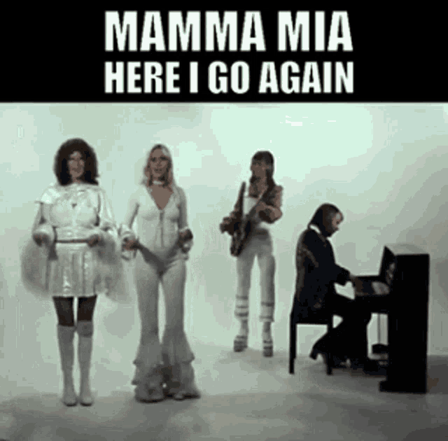 Abba Mamma Mia GIF - Abba Mamma Mia Here I Go Again GIFs