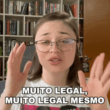 Muito Legal Muito Legal Mesmo Joice Cardoso GIF - Muito Legal Muito Legal Mesmo Joice Cardoso Estante Diagonal GIFs
