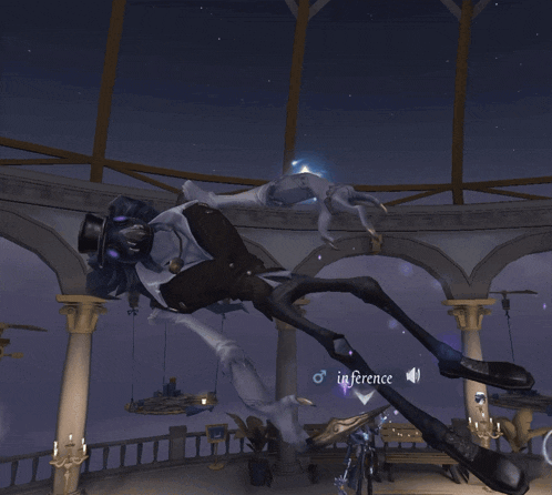 a screenshot of a video game with the words pick up and inference visible