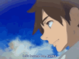 a cartoon character says let 's become one