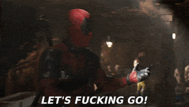 Deadpool Lfg Deadpool Lets Fucking Go GIF - Deadpool Lfg Deadpool Lets Fucking Go Wolverine Lfg GIFs