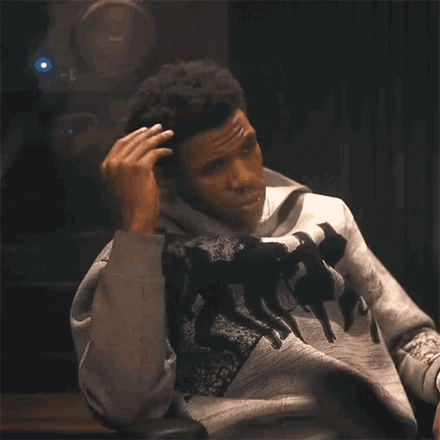 Problematic A Boogie Wit Da Hoodie GIF - Problematic A Boogie Wit Da Hoodie Thinking GIFs