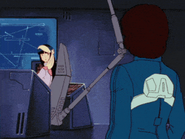 a woman in a blue suit with the number 00 on her back