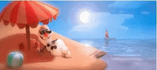 Olaf Sunbathing GIF - Olaf Sunbathing Summer GIFs