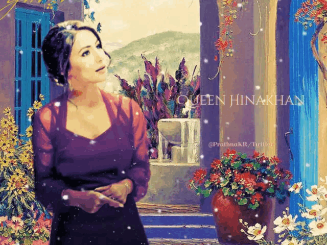 a painting of a woman with the name queen hinakhan