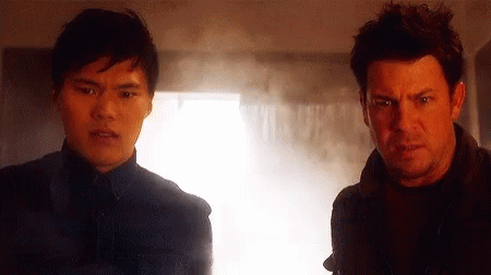 The Librarians Huh GIF - The Librarians Huh Stare GIFs