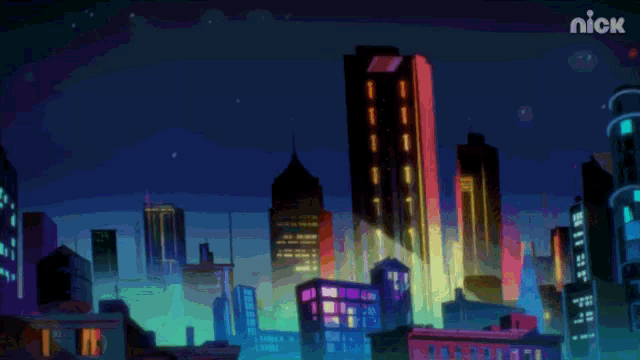 a cartoon of a teenage mutant ninja turtle flexing his muscles with the nick logo in the background