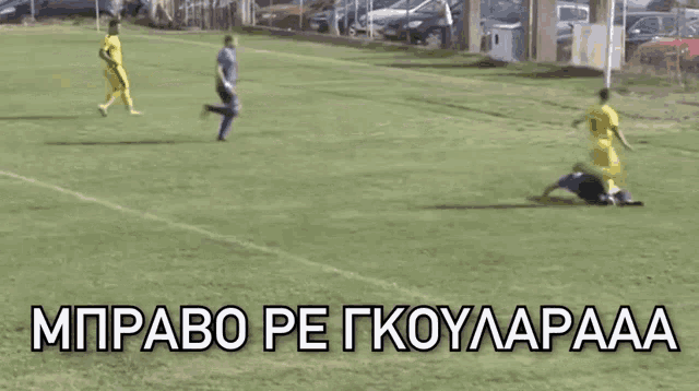 a soccer player with the number 5 on his jersey is on the field