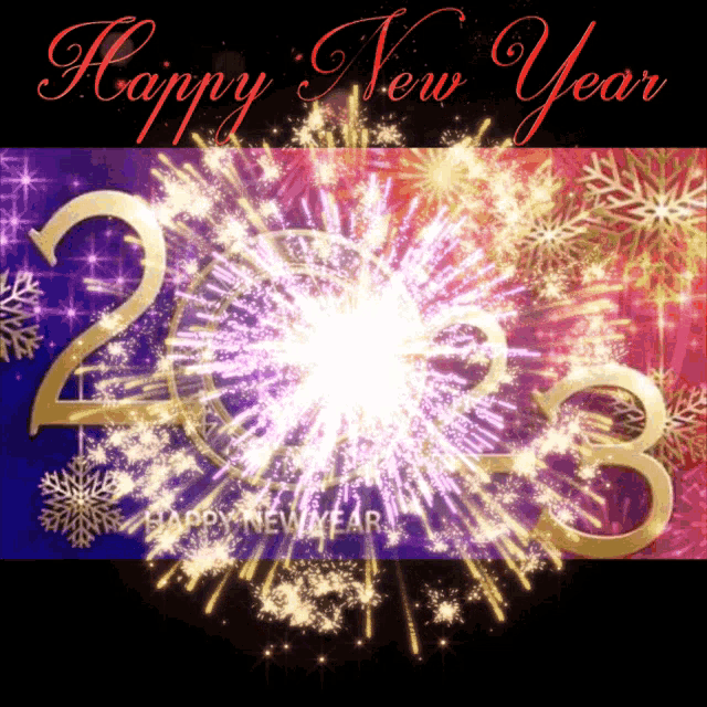a happy new year 2013 greeting card with fireworks