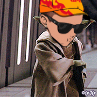 a gif of a person wearing a yellow hat