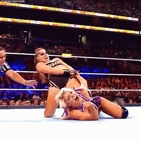 Ronda Rousey Armbar GIF - Ronda Rousey Armbar Alexa Bliss GIFs