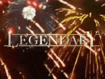 the word legendary is surrounded by fireworks