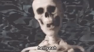 Hell Yeah Cool GIF - Hell Yeah Cool Skeleton GIFs