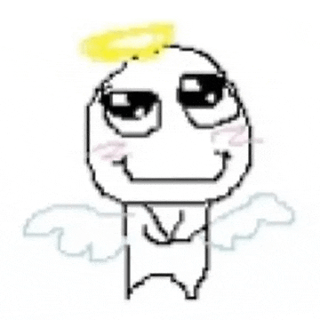 a cartoon character with wings and a halo on his head .