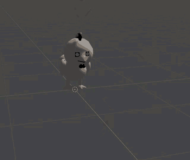 a 3d model of a chicken 's legs and head