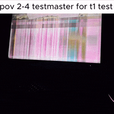 a picture of a computer screen with the words " pov 2-4 testmaster for t1 test "