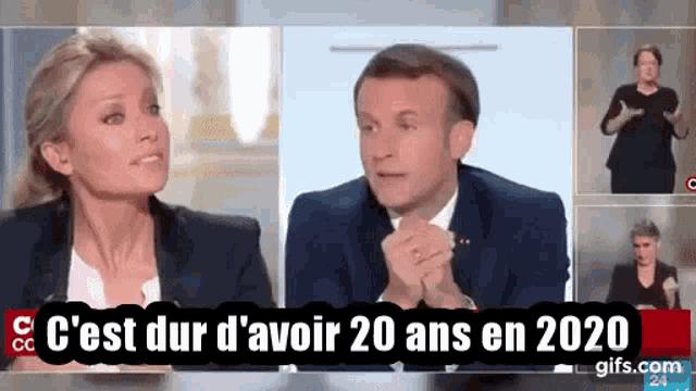 Cest Dur Davoir20ans En2020 Macron GIF - Cest Dur Davoir20ans En2020 Macron France GIFs