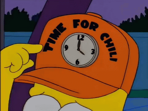 Simpsons Time For Chill GIF