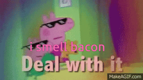 Peppa Pig George GIF - Peppa Pig George I Smell Bacon Deal With It GIFs