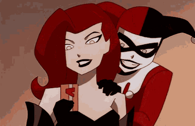 harley quinn and poison ivy from the comic book harley quinn and poison ivy