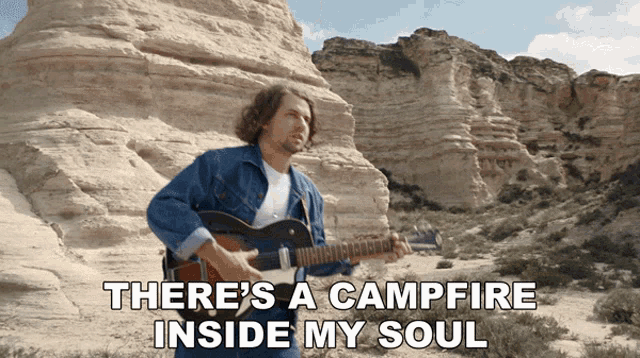 Theres A Campfire Inside My Soul Kevin Morby GIF - Theres A Campfire Inside My Soul Kevin Morby Campfire Song GIFs