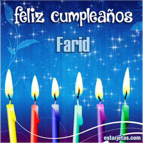 Feliz Cumpleanos Farid GIF - Feliz Cumpleanos Farid Happy Birthday GIFs