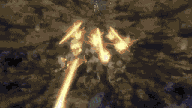 a large explosion with smoke and fire coming out of the ground