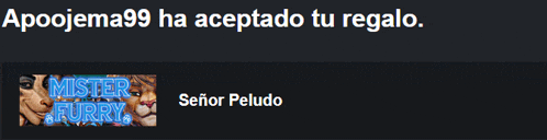 an advertisement for mister furry in spanish