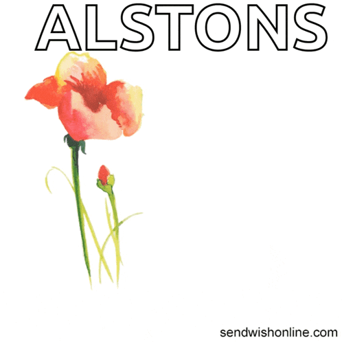 alstons have a wonderful anniversary card with a flower