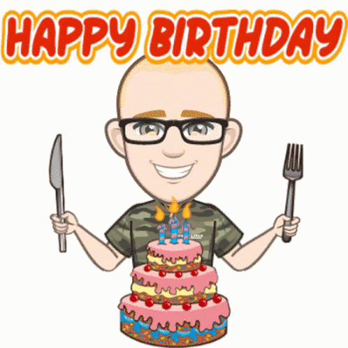 Happy Birthday Millitar GIF - Happy Birthday Millitar Cake GIFs