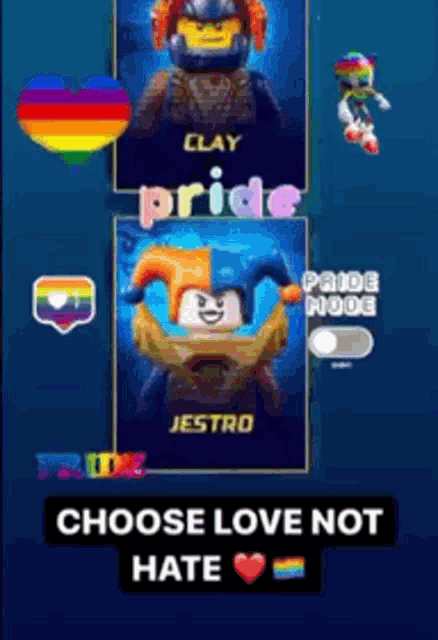 a screenshot of clay pride and jestro from lego movie