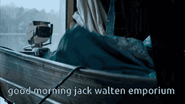 a good morning jack walten emporium message is displayed