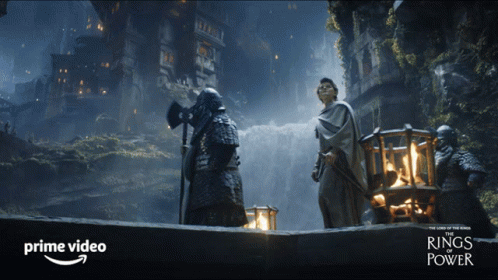 Looking Around Elrond GIF - Looking Around Elrond The Lord Of The Rings The Rings Of Power GIFs