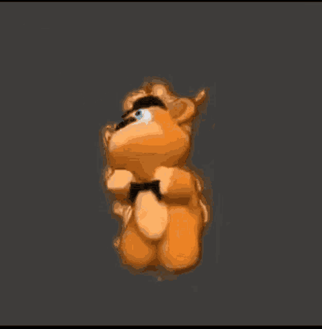 a teddy bear wearing a top hat and bow tie is holding a sandwich .