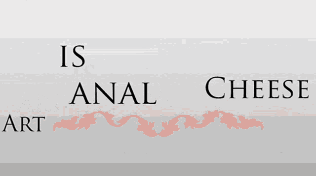 a logo for artisanal cheese with red leaves on a gray background