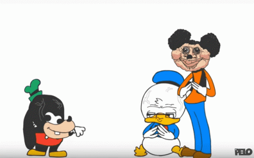 Mokey Mad Donald Duck GIF