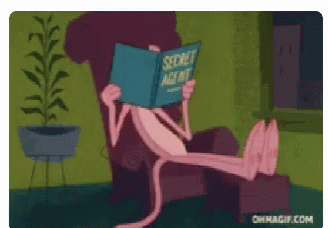Pink Panther Reading GIF - Pink Panther Reading Book GIFs