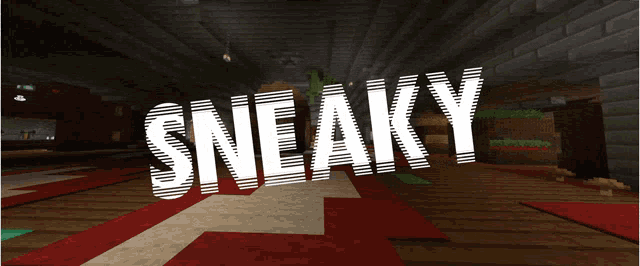 a screenshot of a game called sneaky with a red carpet