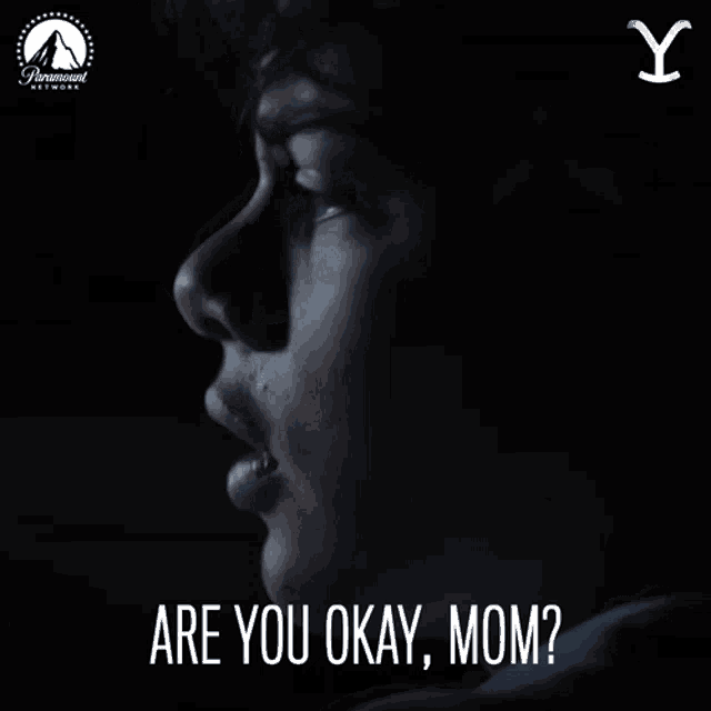 a paramount network ad shows a man asking his mother if he is okay