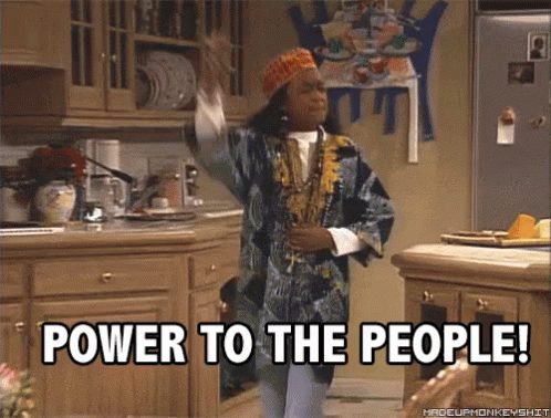 Power To The People Black History Month GIF - Black History GIFs