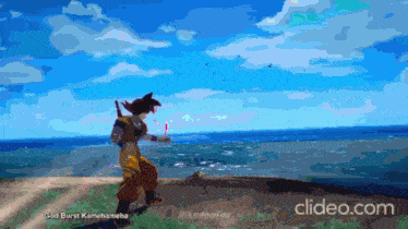 a cartoon of a person with the words god burst kamehameha on the bottom right