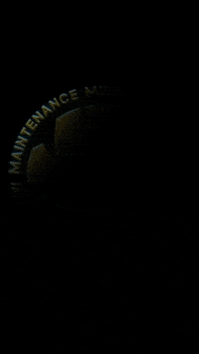 a logo for the maintenance music community is displayed on a black background