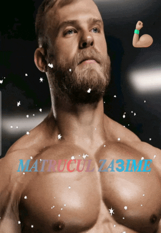 a man with a beard is shown with the words matricul zasime in red and blue