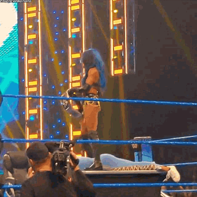 Sasha Banks Smack Down Womens Champion GIF - Sasha Banks Smack Down Womens Champion Interrupted GIFs