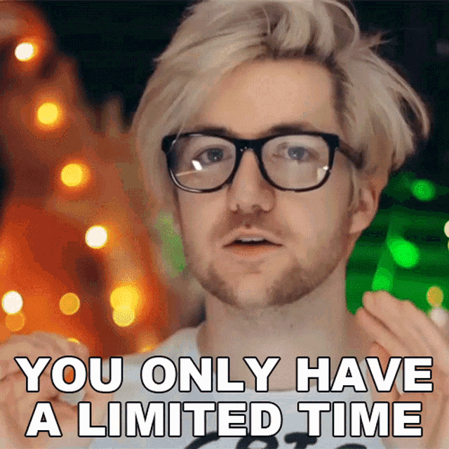 You Only Have A Limited Time Robert Geraldino GIF - You Only Have A Limited Time Robert Geraldino Robertidk GIFs