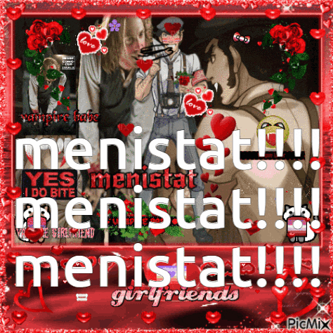 a picture that says menistat yes menistat menistat menistat