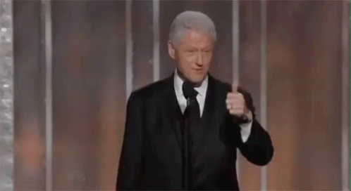 Thumbs Up GIF - Bill Clinton Thumbs Up Point GIFs