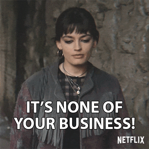 It'S None Of Your Business Maeve Wiley GIF - It'S None Of Your Business Maeve Wiley Emma Mackey GIFs