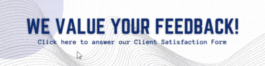 a blue sign that says we value your feedback
